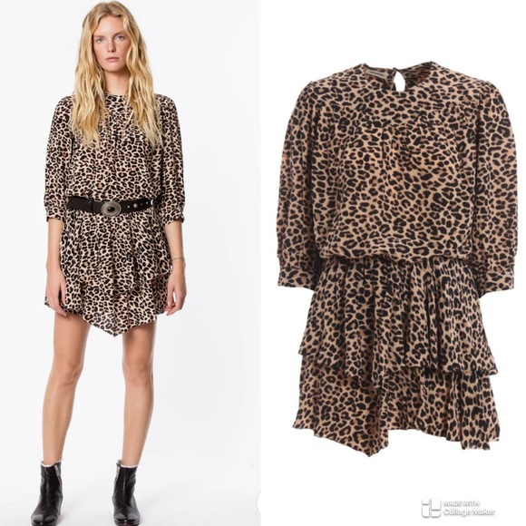 Zadig & Voltaire Rooka Leopard Leo dress - Picture 1 of 8
